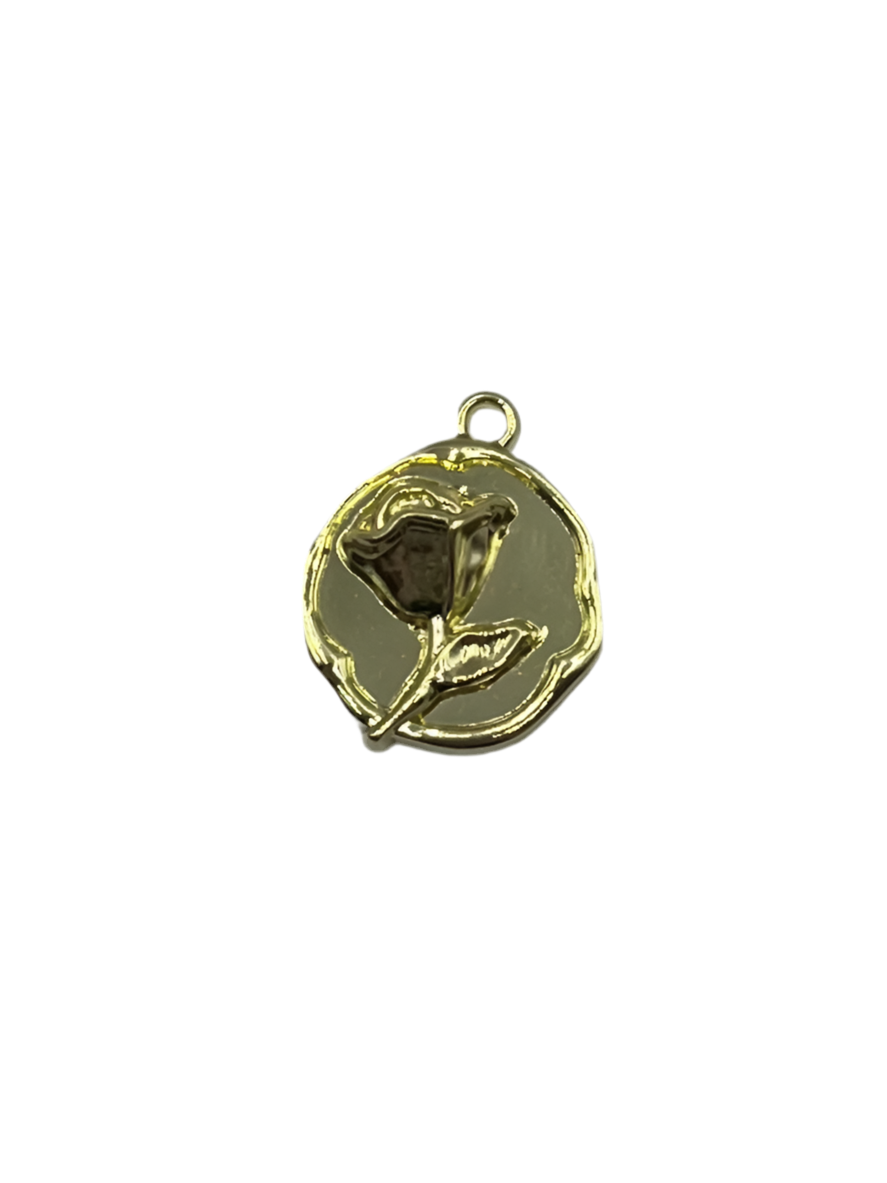 Round Rose with Textured Border