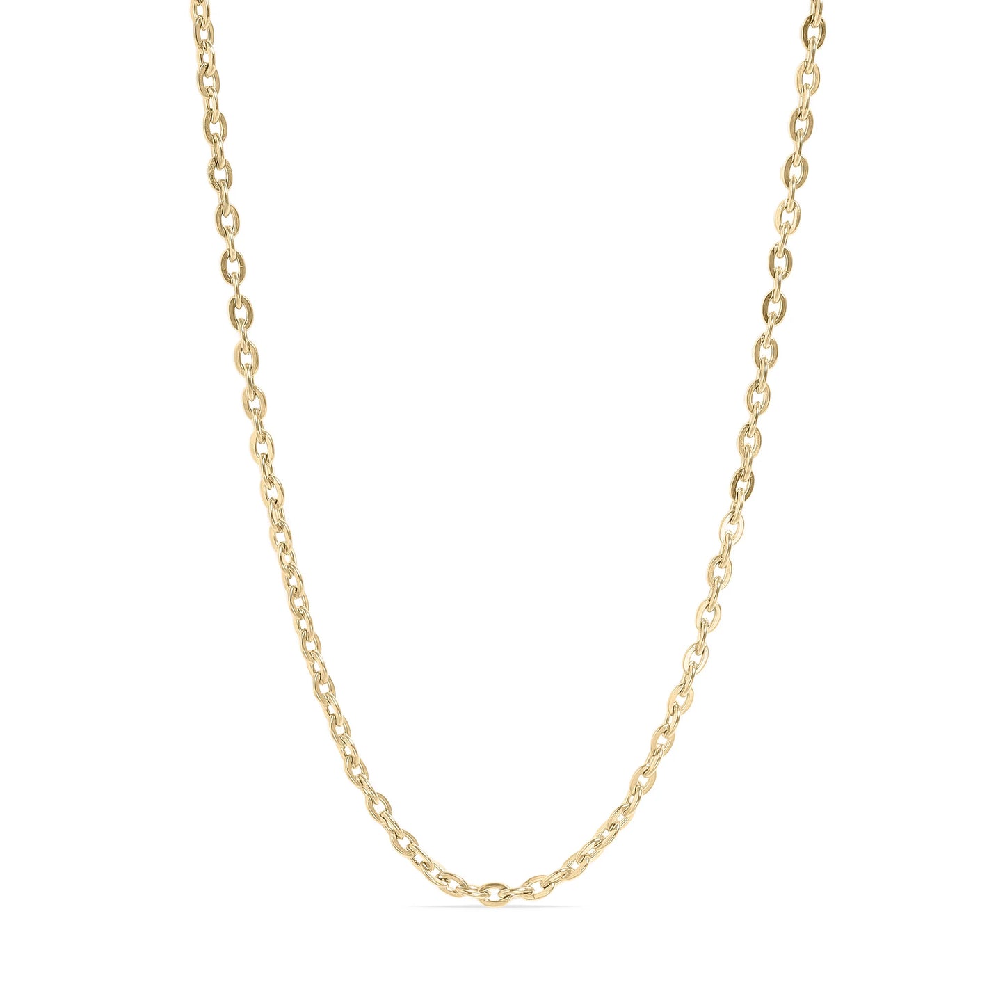 3mm Gold Plated Cable Chain