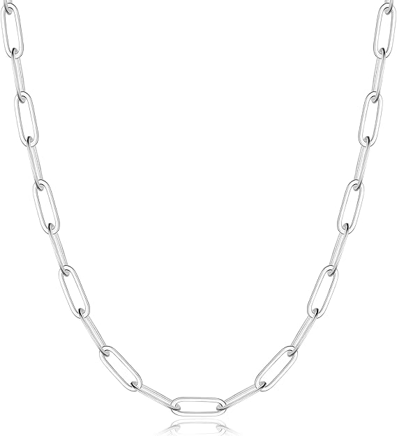 3mm Silver Paperclip Chain