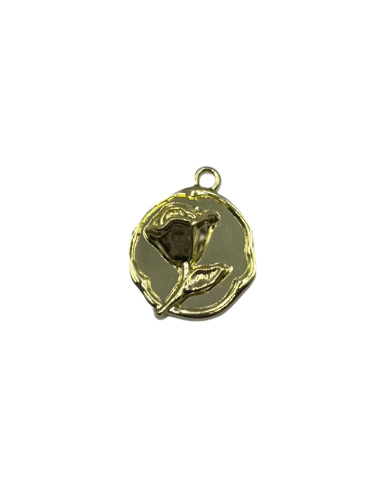 Round Rose with Textured Border