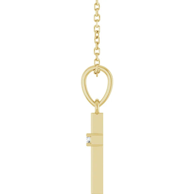Elegant Diamond Cross Necklace