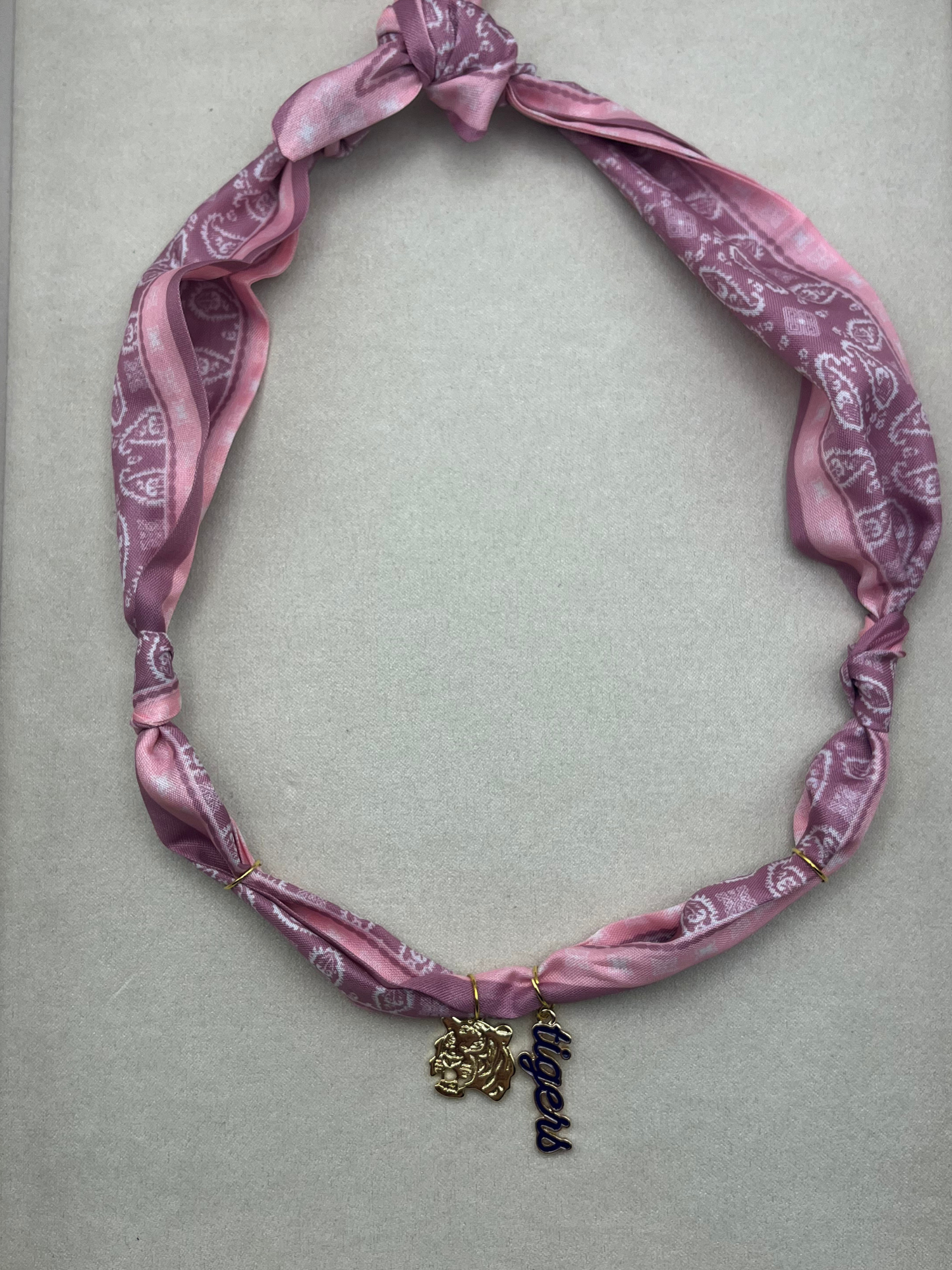 Tigers Scarf Charm Necklace