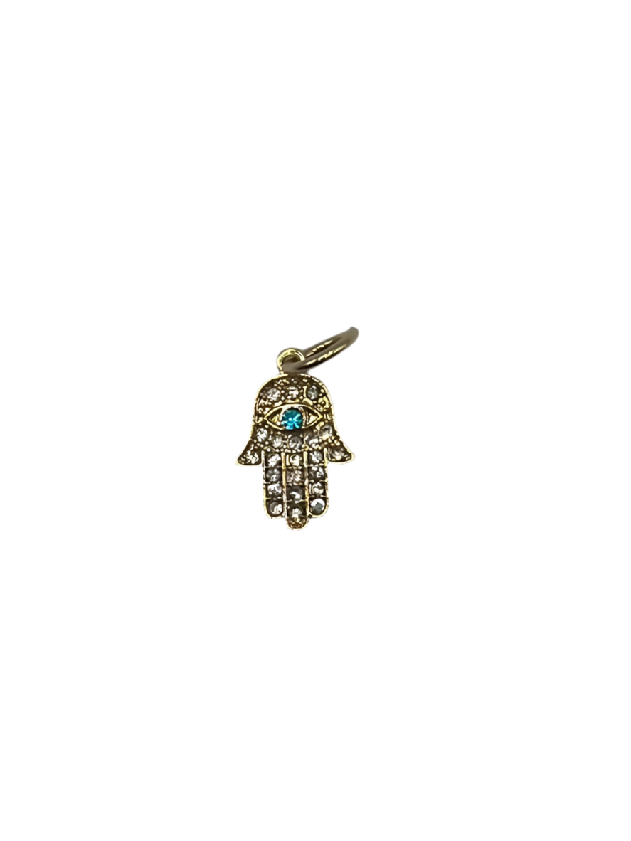 Hamsa with Blue Gemstone