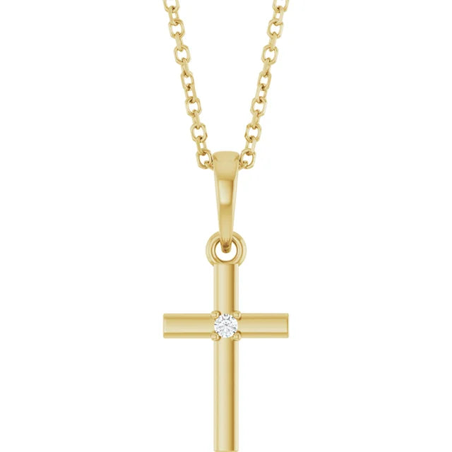 Elegant Diamond Cross Necklace